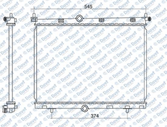 16-3344B Su Radyatoru Brazing 1.2 Puretech - 1.5 Bluehdi Peugeot 2008 2015- / 208 2018- / Citroen C4 Iii 2020- / Ds 3 Crossback 2018- / Opel Corsa F 2019-